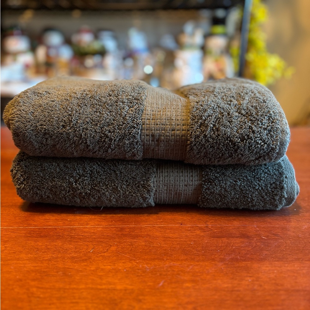 Apt. 9 Extra Large Bath Towels Forest Green Like New set of 2